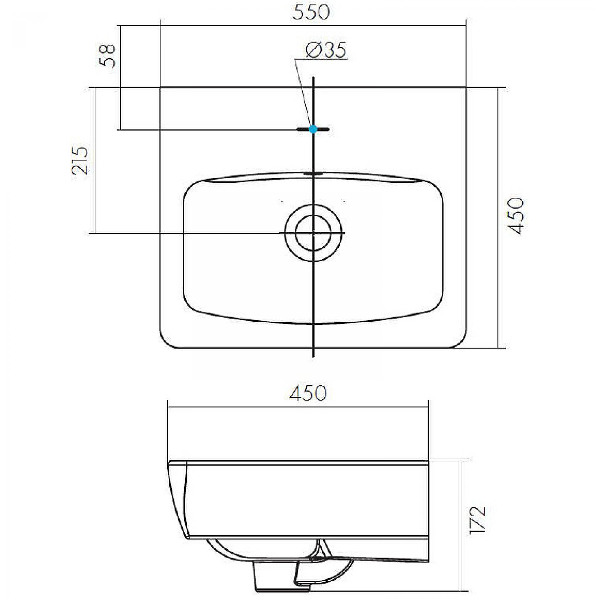 Раковина Santek Нео 55 1WH302185, белый