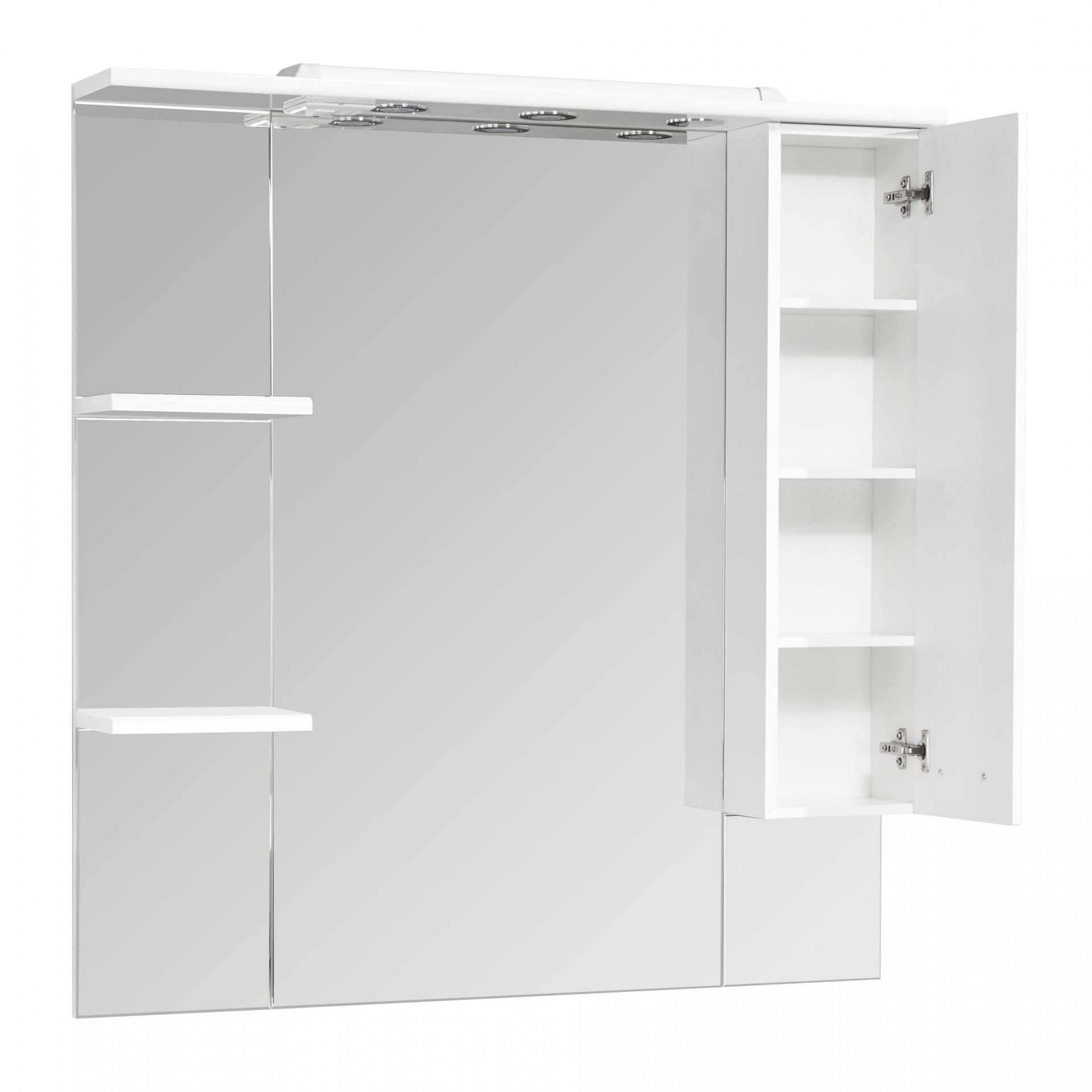 Зеркальный шкаф 105 см Акватон Эмили 1A008602EM01R белый