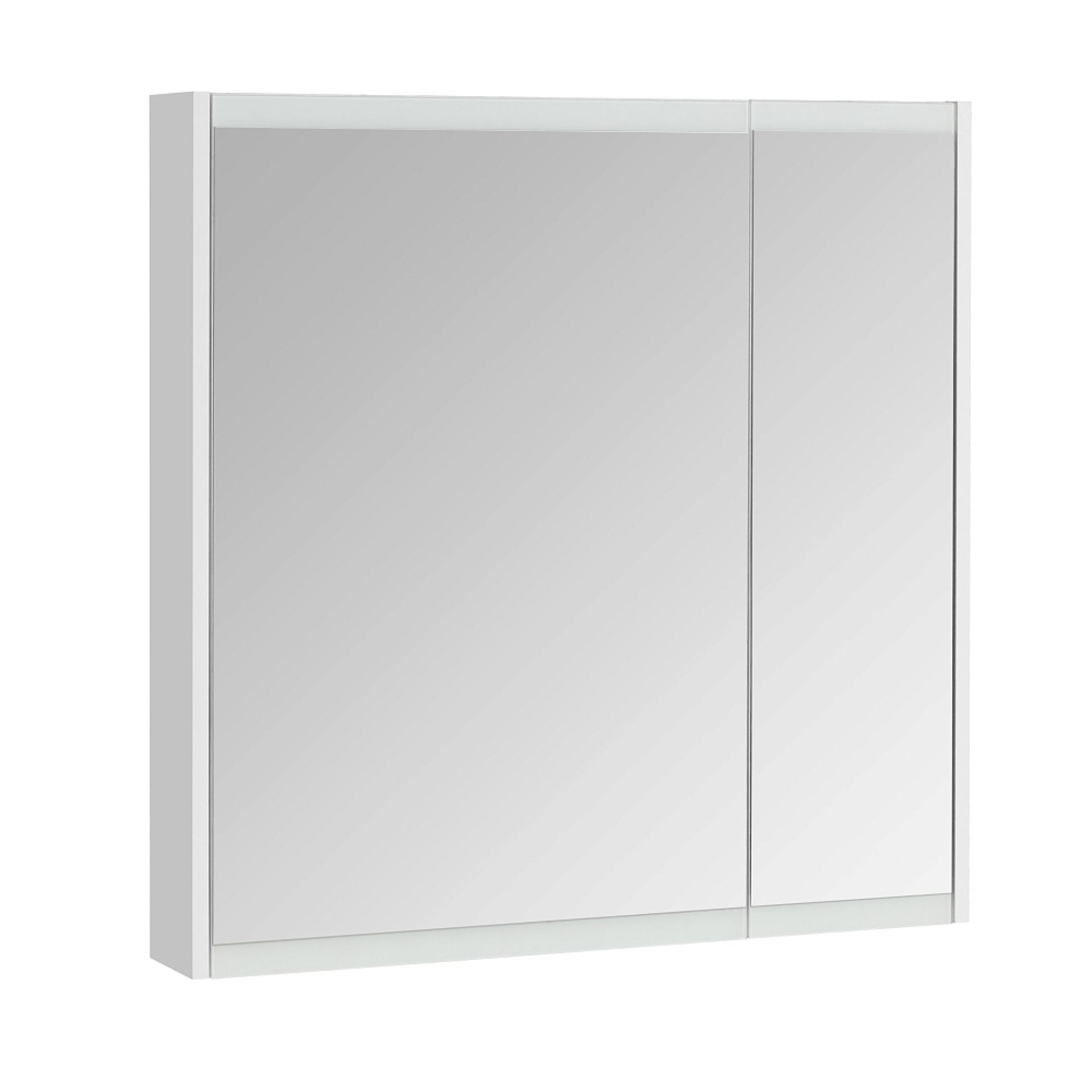 Зеркало-шкаф Aquaton Нортон 80 1A249202NT010, белый глянцевый