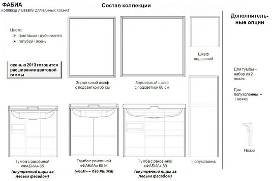 Тумба под раковину Акватон Фабиа 1A159501FBAC0 зеленый, коричневый