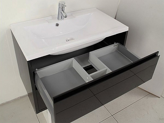 Мебель для ванной 100х45 Акватон Римини 100 черная