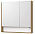 Зеркало-шкаф Акватон Сканди 90 1A252302SDZ90, белый/дуб рустикальный