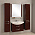 Мебель для ванной 80.5х44.5 Акватон Ария М 80 темно-коричневая