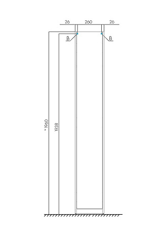 Шкаф-пенал Aquaton Лондри 30 1A260603LH010, белый глянец