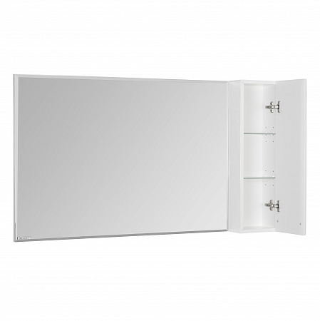 Шкаф-зеркало с подсветкой 120 см Акватон Диор 1A110702DR01R белый
