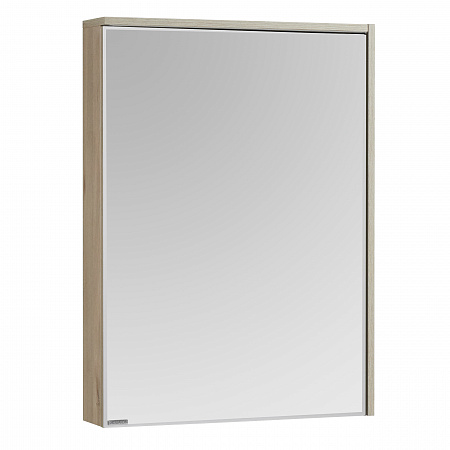 Зеркальный шкаф 60 см Акватон Стоун 1A231502SX850 коричневый