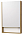 Зеркало-шкаф Акватон Сканди 55 1A252102SDZ90, белый/дуб рустикальный