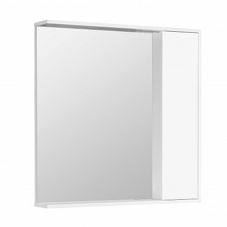 Зеркальный шкаф 80 см Акватон Стоун 1A228302SX010 белый
