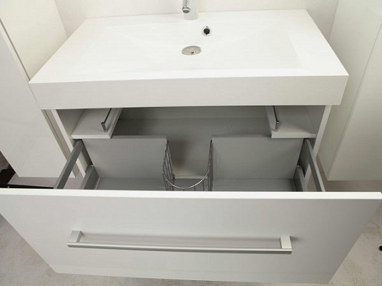 Мебель для ванной 100х45 Акватон Мадрид 100 белая с ящиком